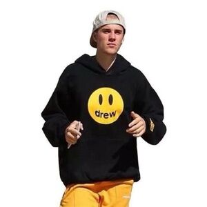 Drew House Justin Bieber Deconstructed Mascot Hoodie Black size small